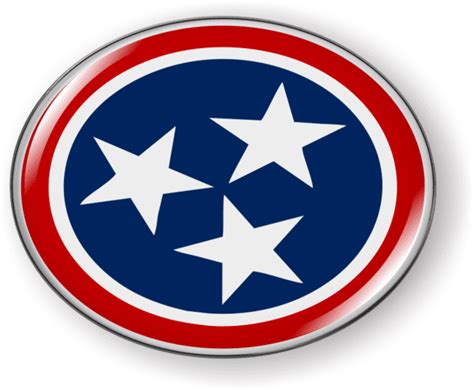 Tennessee State Flag Emblem Best License Plate Frames
