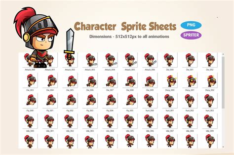 Knight 001 2d Game Character Sprites By Dionartworks Codester Images