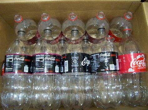 5 Lot Empty Clear Plastic 2 Liter Cokecolasoda Bottles Arts Crafts