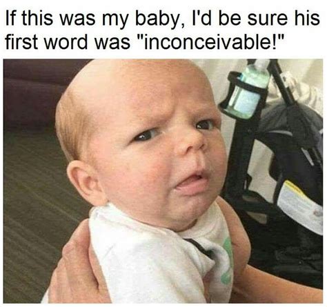If This Was My Baby Id Be Sure His First Word Was Inconceivable