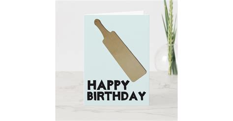 Spanking Paddling Paddle Birthday Card Zazzle