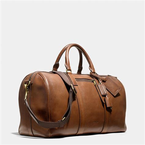 Coach No Search Result Leather Duffle Bag Men Leather Duffle