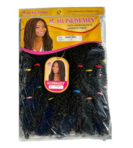 Afro Kinky Bulk Synthetic Rosemary 100 Kanekalon Fiber Hair Ebay