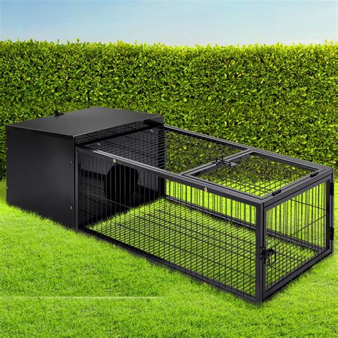 Medium Metal Rabbit Hutch Pet Rabbit Cage Indoor Hamster Enclosure