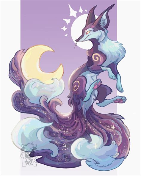 Moon Fox By Izapug On Deviantart