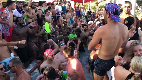 Coole Pool Party Im Oasis Beach Club Teil Hotel Grand Oasis