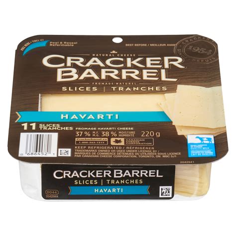 Cracker Barrel Havarti Cheese Slices Stong S Market