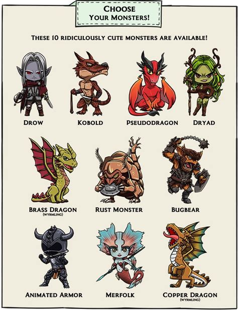 Cutesy Your Campaign With These Chibi Dandd Monster Pins Ontabletop