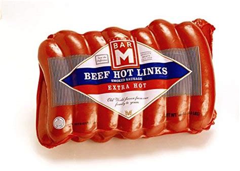 Bar M Beef Hot Links Extra Hot Beef Poster