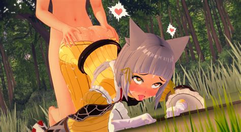 Rule 34 Ahe Gao All Fours Ass Grab Ass Up Blush Cat Ears Clothed