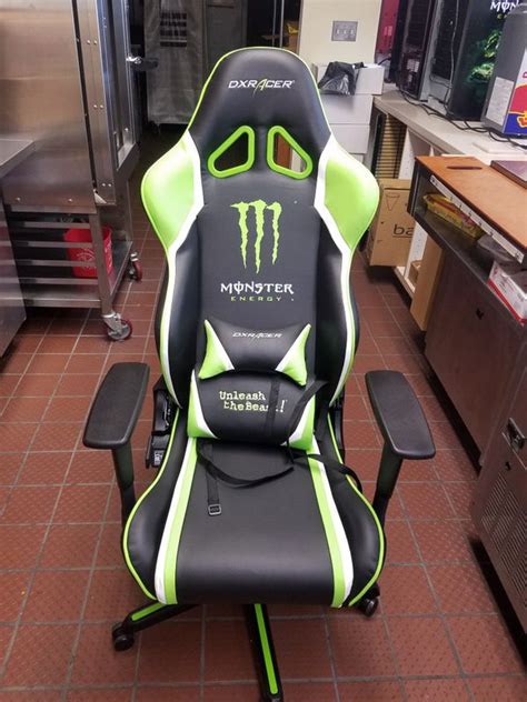 Dxracer tank series oh/ts29/n office gaming chair is a black office chair made from polyurethane and metal. Monster Energy Gaming Office Chair for Sale in Streamwood, IL - OfferUp