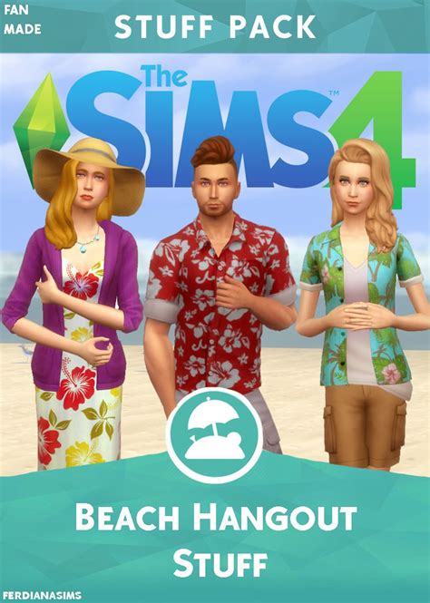 Beach Hangout Stuff Fanmade Pack By Me And This Is Good For Living In Sulani 🤣 🤣 This Pack Had