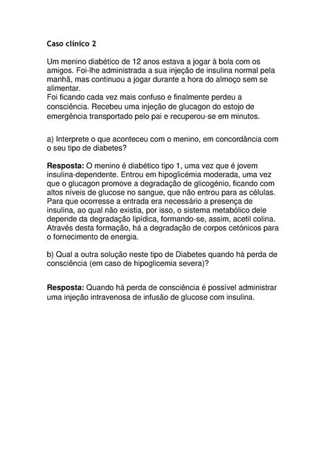 Caso Clínico 2 Realizado Na Aula Teórica Prática Do Dia 22 11 Caso