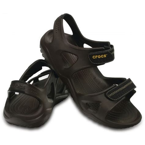 Crocs' comfortable & casual men's sandals are where function meets comfort. Crocs Crocs Swiftwater River Espresso / Black (U3) 203965 ...