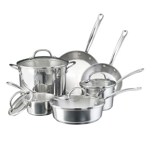 induction cookware sets stainless steel pots pans kitchen piece saucepans