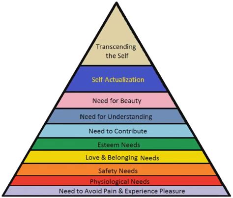 Maslows Extended Hierarchy Of Needs Maximus Veritas