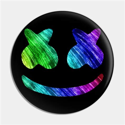 Marshmello Rainbow Marshmello Rainbow Pin Teepublic