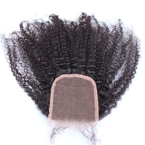 Aliexpress Com Buy Afro Kinky Curly Lace Closure Brazilian Hair X Human Hair Closures
