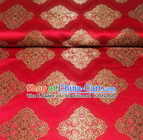 Royal Red Chinese Royal Palace Style Traditional Pattern Design Brocade