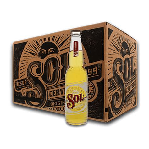 Buy Sol Original Lager Beer Value Case 24x330ml Bottles Online 365 Drinks