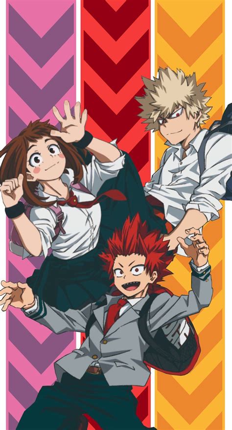 My Ot3 😤 ️💗🧡 Kiribaku Kirikacchako Kirikacchaco My Hero Academia