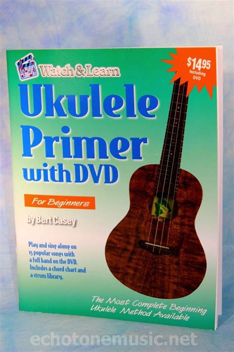 Watch & Learn Ukulele Beginner Lesson Book, with Audio DVD | Ukulele beginner, Ukulele, Beginner ...