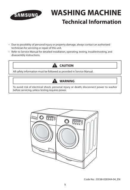 Samsung Vrt Washer Manual