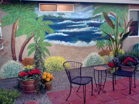 Personalize Your Outdoor Spaces With Garden Art Outdoor Wall Murals