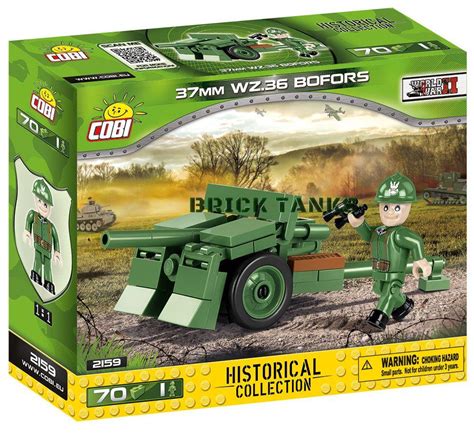 37mm Wz 36 Bofors Lego Compatible Cobi 2159 70 Brick Anti Tank Gun