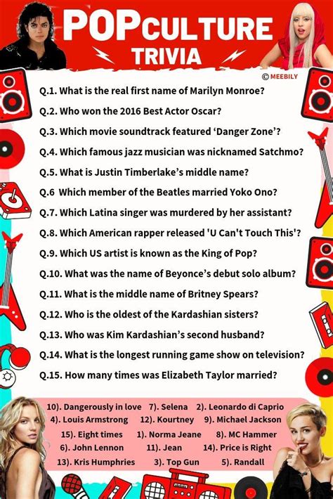 Best templates for google slides printable kids trivia. Pop Culture Trivia Questions & Answers - Meebily