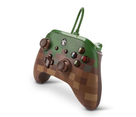 Powera Xb1 Enh Wired Controller Minecraft Grass Block Nordic Game