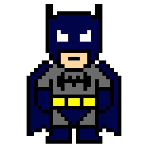 Pixelated Batman Pixel Art Minecraft Pixel Art Minecr