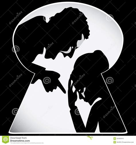 Emotional Abuse Concept Stock Vector Illustration Of Abuse 34495916