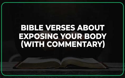30 Bible Verses About Exposing Your Body What Does The Bible Say
