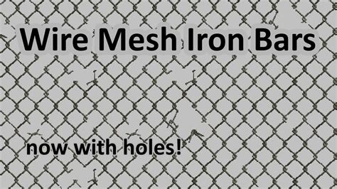 Wire Mesh Iron Bars Minecraft Texture Pack
