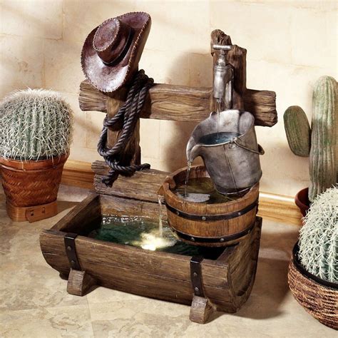 Western Ranch Home Style Комнатный фонтан Фонтаны Идеи устройства