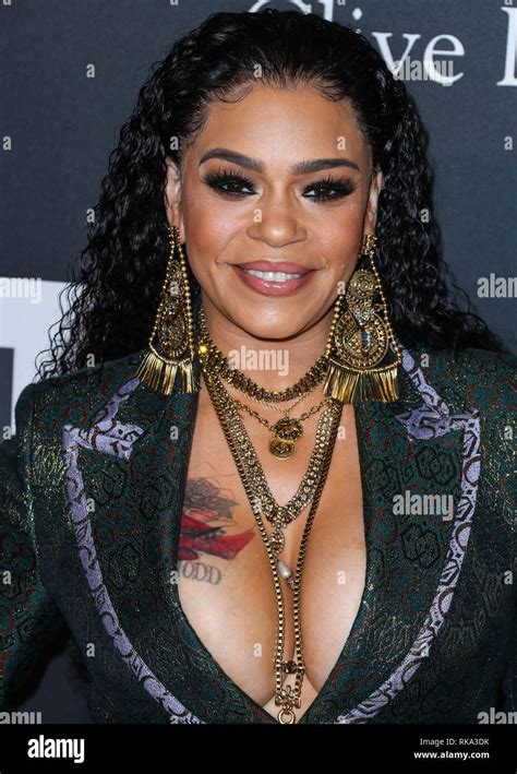 California Usa 9th Feb 2019 Singer Faith Evans Arrives At The Recording Academy And Clive