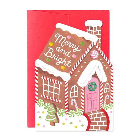 Gingerbread House Christmas Card Ricicle Cards