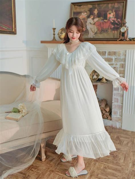 Bridal Nightgown Vintage Nightgown Lace Nightgown Vintage Dresses Vintage Outfits Night