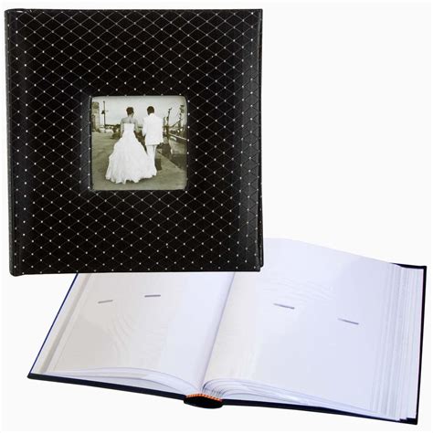 4 X Black Diamond 6x4 Slip In 200 Photo Albums With Window • Four Pack The Photo Album Shop