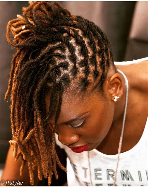 Love dreadlocks but stuck for styling ideas? Medium length loc style #Naturalhairstyles | Natty by ...