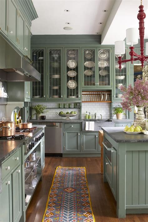 These Gorgeous Green Kitchens Will Make You Feel Alive Interior