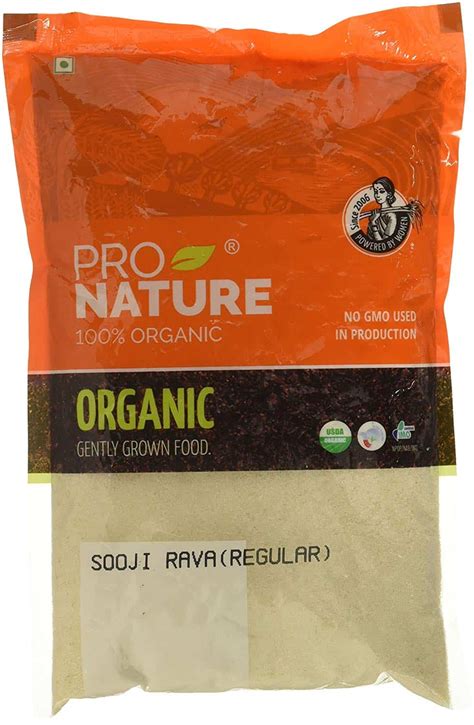 Pro Nature 100 Organic Sooji Rava Regular 500g Wellcurve