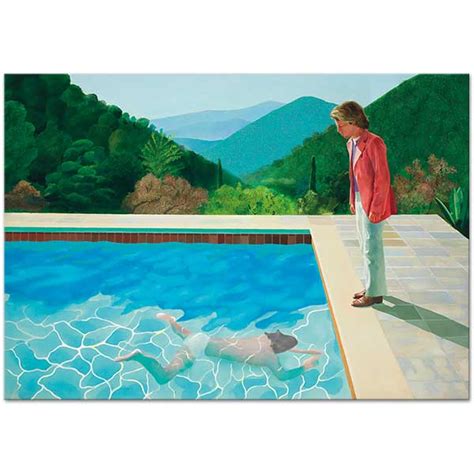 David Hockney Portrait Of An Artist Pool With Two Figures Art Print