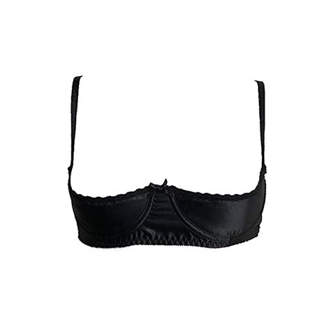 Buy Empire Intimates Satin Shelf Bra W Open Quarter Cups Show Nipples D Cup 4116d Online At