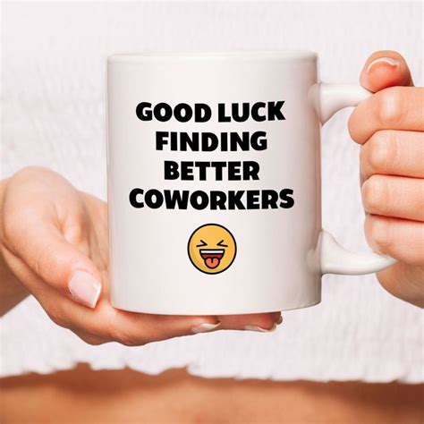 Goodluck Funny Coworker Mugs Goodbye Leaving Farewell Going Etsy In Goodbye Gifts For