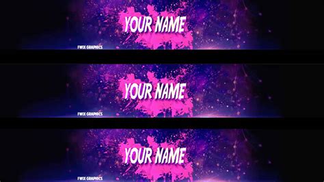 Free Youtube Banner Template Psd Of Of Plain Banner Template Vrogue