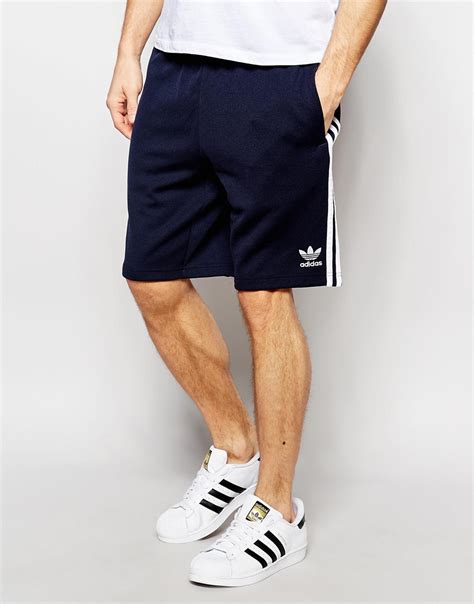 Lyst Adidas Originals Superstar Shorts Aj6942 Blue In Black For Men