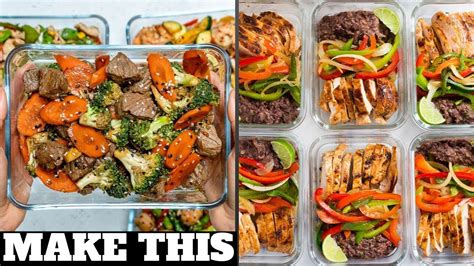 We provide two new meal prep recipes each week, that help you meet your caloric needs, depending on your goal. MEAL PREP RECIPES | 10 Healthy Foods That Can Make You ...
