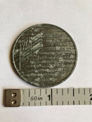 Robert Schuller Bicentennial Possibility Thinkers Creed Coin Token